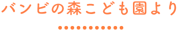 バンビの森こども園より